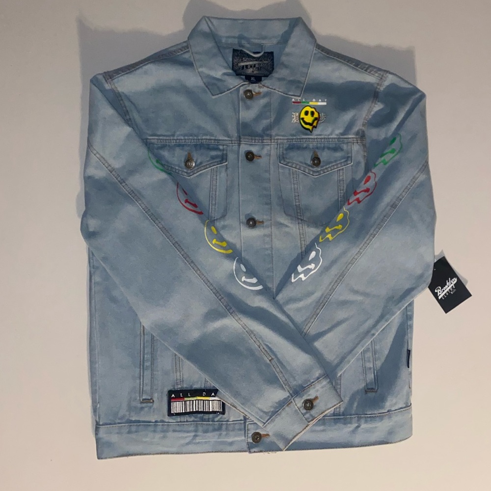 XL Drip Denim Jacket - Picture 3 of 5